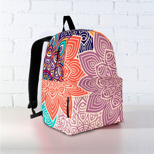Colorful Floral Mandalas Backpack