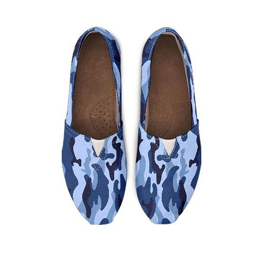 Blue Camouflage Casual Shoes