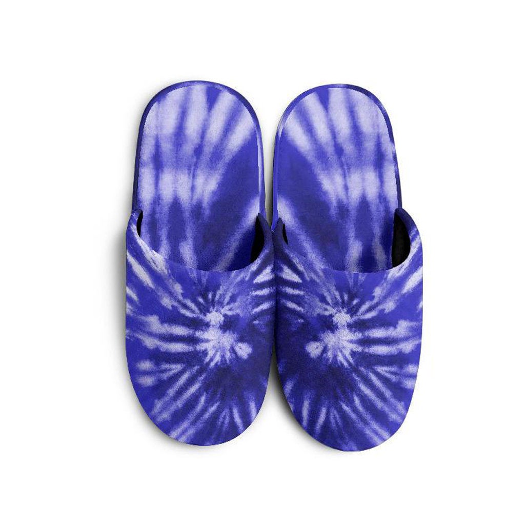 Royal Blue Tie Dye Slippers
