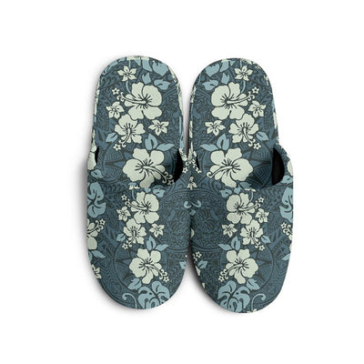 Floral Tribal Polynesian Slippers