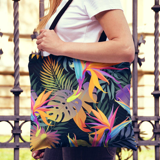 Colorful Plants Canvas Tote Bag