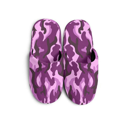 Purple Camouflage Slippers