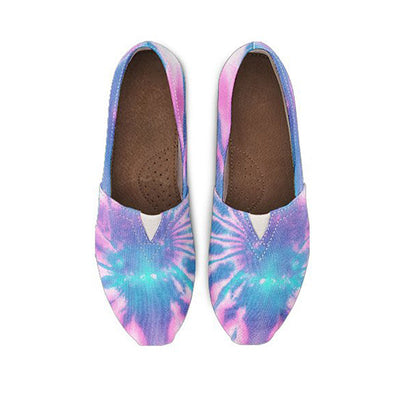 Pink & Blue Tie Dye Casual Shoes