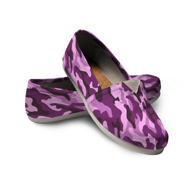Purple Camouflage Casual Shoes