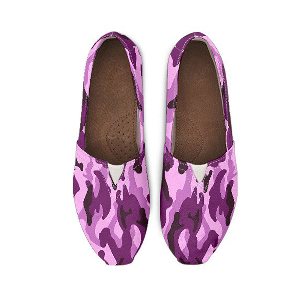 Purple Camouflage Casual Shoes