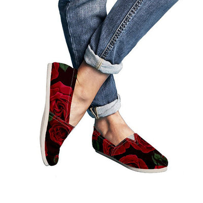 Red Roses Casual Shoes