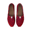 Red Tribal Polynesian Casual Shoes