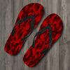 Dark Red Camouflage Flip Flops