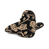 Tan Floral Decor Slippers