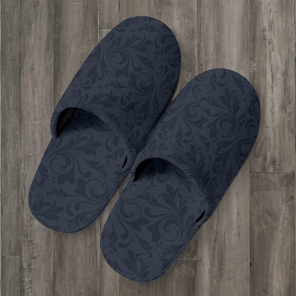Dark Grey Decor Slippers