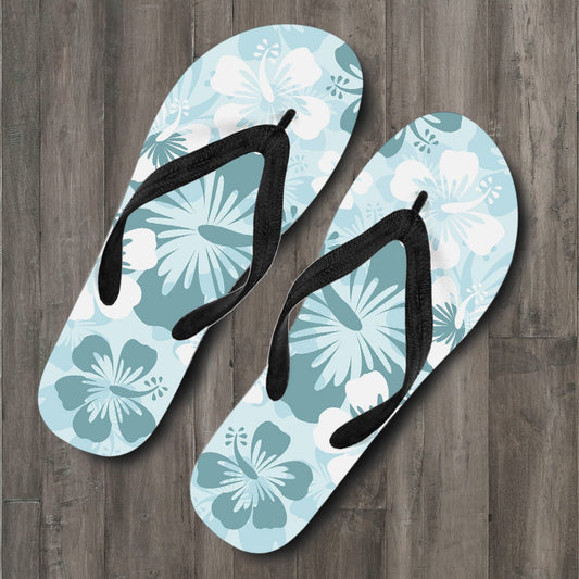 Teal Green Aloha Flowers