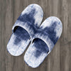 Denim Blue Abstract Slippers