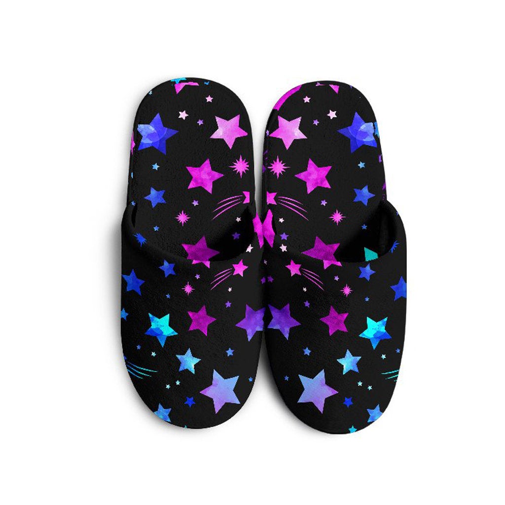 Pink & Purple Stars Slippers
