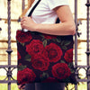 Red Roses Canvas Tote Bag