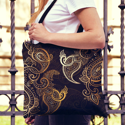 Rusty Gold Brown Decor Canvas Tote Bag