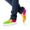 Colorful Paint Splatter Abstract Art Slip On Shoes