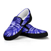 Royal Blue Tie Dye Print Slip On Shoes