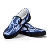 Blue Camouflage Slip On Shoes