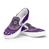 Purple Floral Mandalas Slip On Shoes