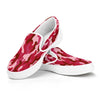 Red Camouflage Slip On Shoes