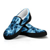 Blue Tie Dye Print Slip On Shoes