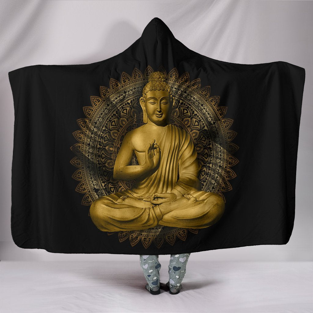 Buddha Statue Hooded Blanket