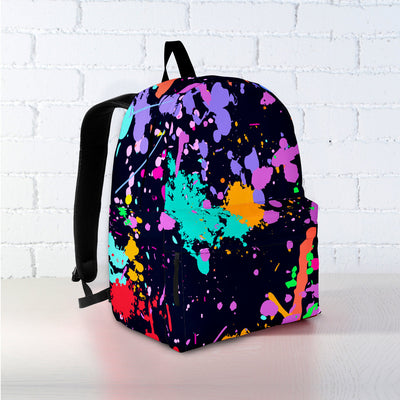 Colorful Paint Drip Abstract Art Backpack