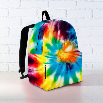 Colorful Tie Dye Print Abstract Art Backpack