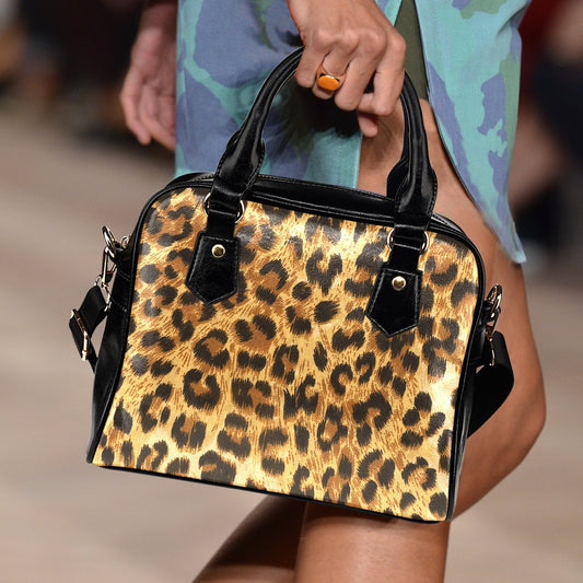 Leopard Print Shoulder Handbag