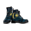 Dark Navy Blue Sun & Moon Womens Boots
