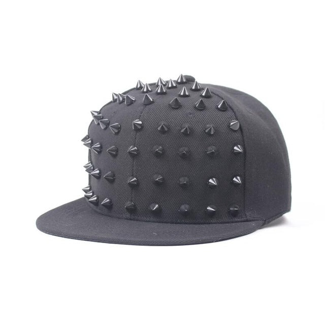 Unisex Punk Spike Snapback Hat