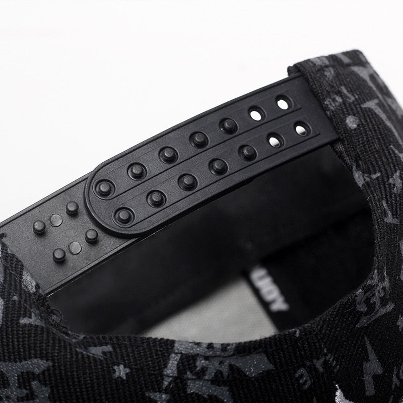 Mens Letter Print Snapback Hat Cap