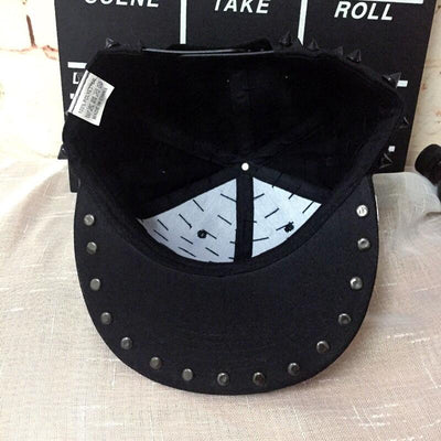 Unisex Punk Spike Snapback Hat