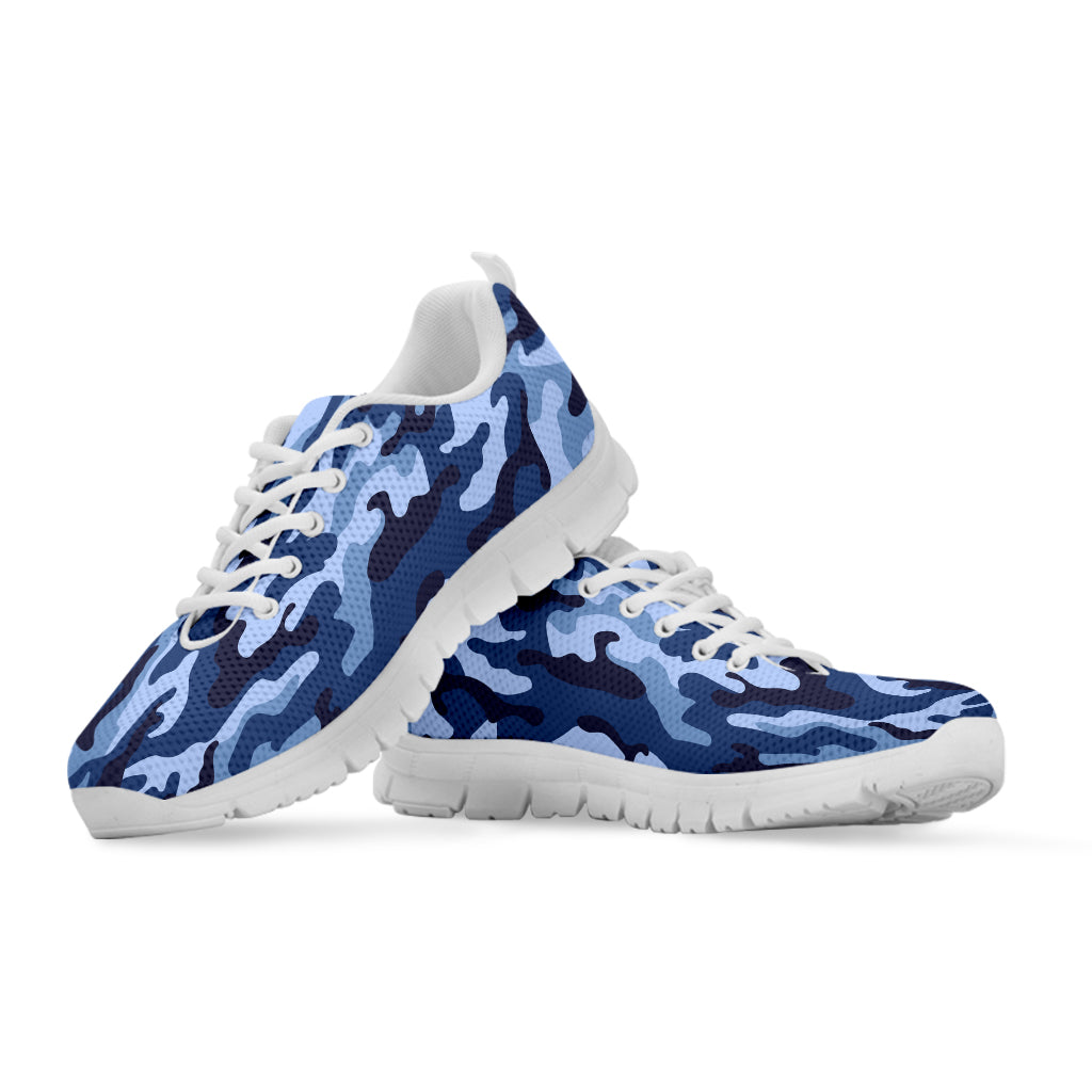 Blue Camouflage Sneakers