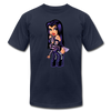 Cut Purple Cartoon Girl - navy