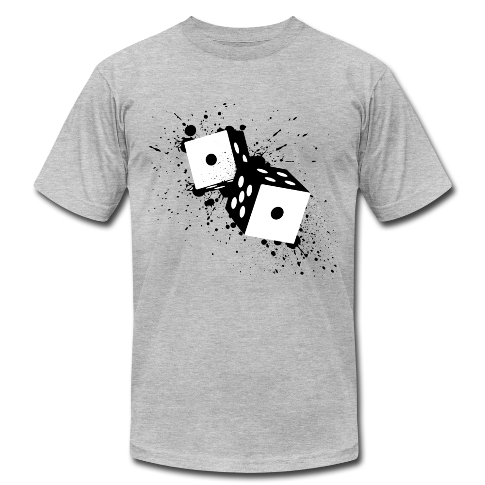 Black & White Dice T-Shirt - heather gray