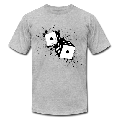 Black & White Dice T-Shirt - heather gray