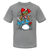 Drummer Cartoon T-Shirt - slate