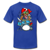 Drummer Cartoon T-Shirt - royal blue
