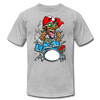 Drummer Cartoon T-Shirt - heather gray