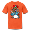 Drummer Cartoon T-Shirt - orange