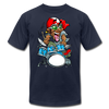 Drummer Cartoon T-Shirt - navy