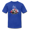 Abstract DJ Mixing T-Shirt - royal blue