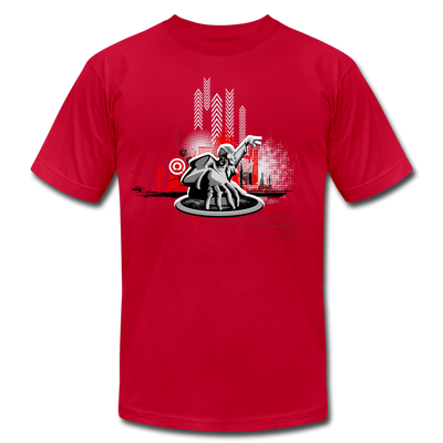 Abstract DJ Mixing T-Shirt - red