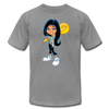 Cartoon Girl with Guitar T-Shirt - slate