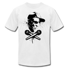 Hip Hop Skull & Cross Microphones T-Shirt - white