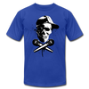 Hip Hop Skull & Cross Microphones T-Shirt - royal blue