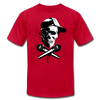 Hip Hop Skull & Cross Microphones T-Shirt - red