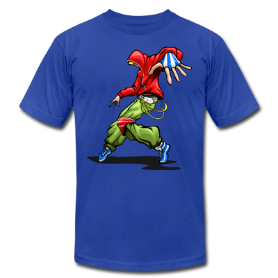 Dancing Hip Hop Cartoon T-Shirt - royal blue