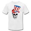 American Skull Hat T-Shirt - white